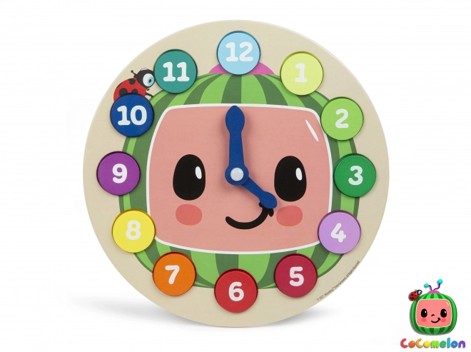 Wooden Learning Clock Cocomelon