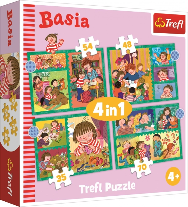 Trefl: Adventures of Basia 4-in-1 Puzzle Set