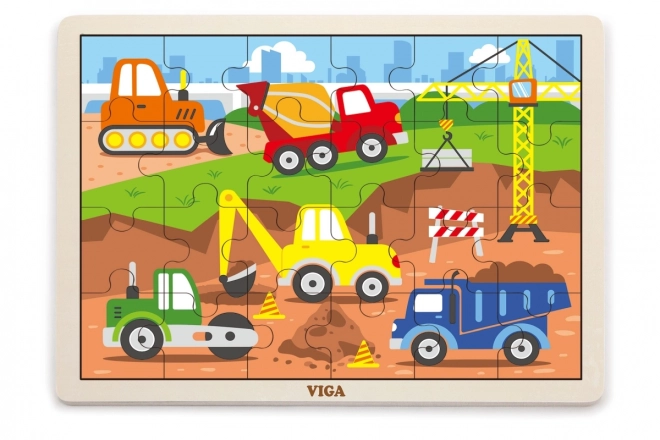 Drewniane puzzle 24 części - budowa