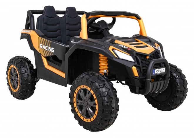 Buggy UTV 2000M samochód wyścigowy z baterią + dźwięki MP3, światła + pilot + start wolny – Złoty
