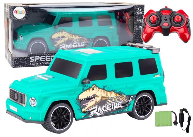 Remote Control Dinosaur Car Green