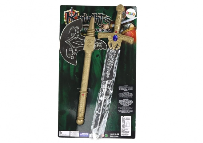 Knight's Sword and Axe Set for Kids