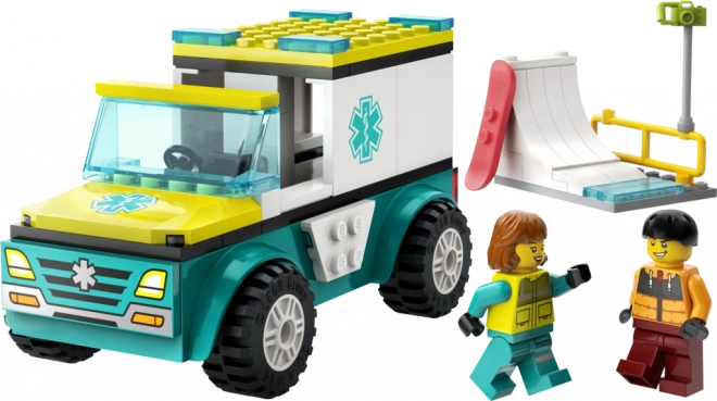 LEGO City Ambulance and Snowboarder Set