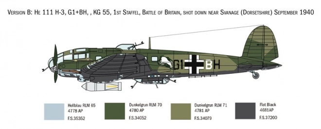 Heinkel He 111H Model Kit - Battle of Britain Edition