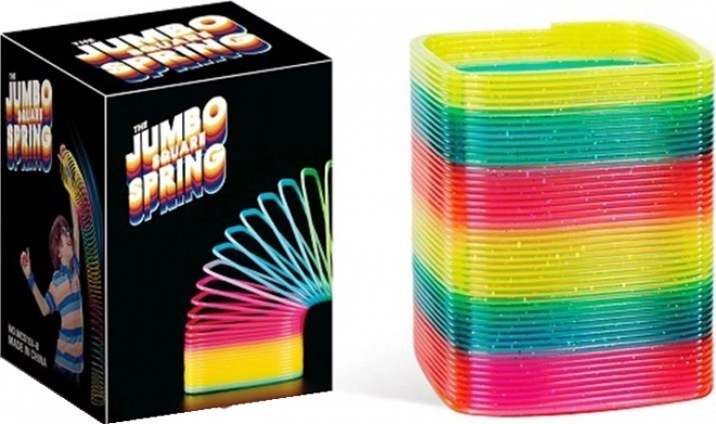 Rainbow Spiral Jumbo Square Toy