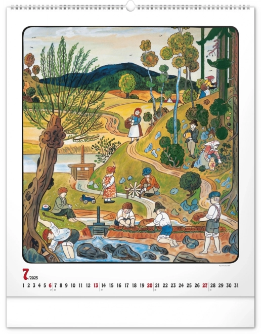 Wall Calendar Josef Lada 2025