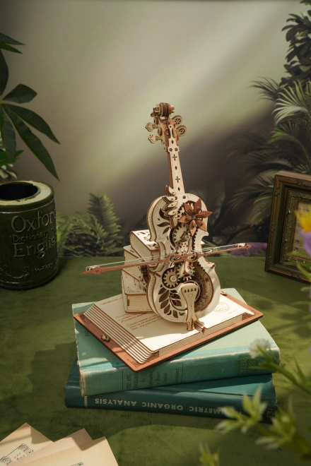 Robotic 3D Wooden Puzzle Magic Cello