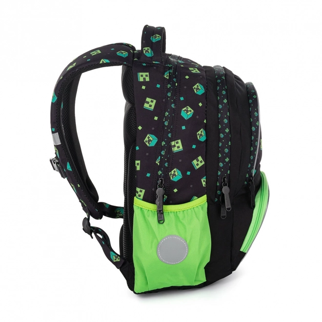 School Backpack OXY NEXT Green Cube