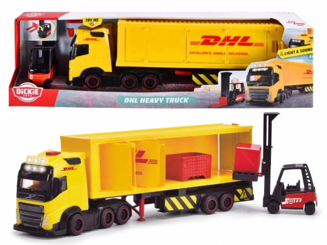 City Transport Truck with Trailer DHL 35 cm