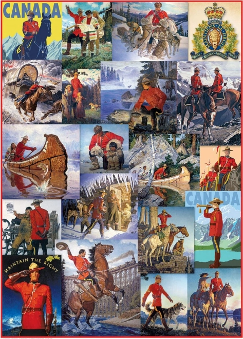 Eurographics Puzzle Royal Canadian Mounted Police Collage 1000 Pieces