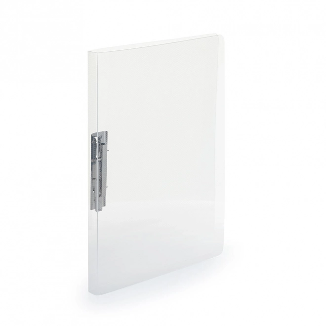 Clear binder with fastener