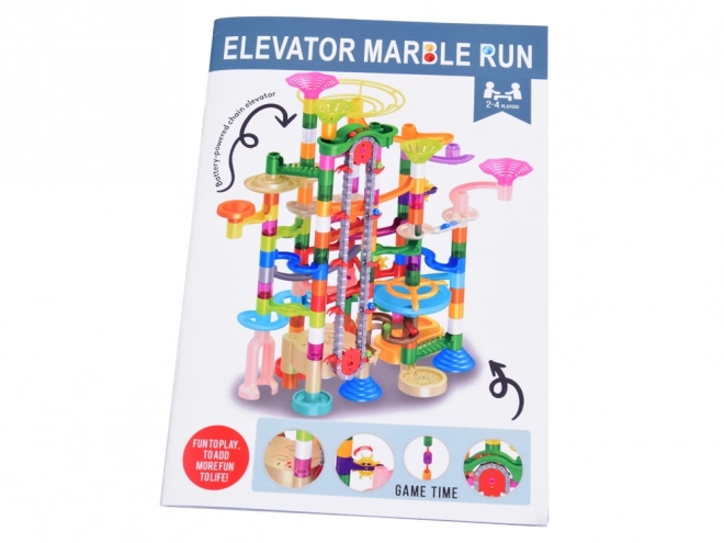 Colorful Marble Run Set with 236 Pieces