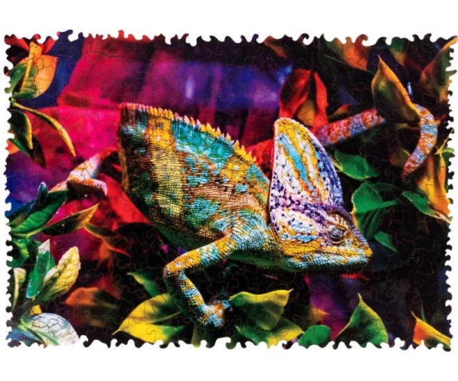 Colorful Wooden Puzzle - Amazing Chameleon