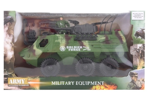 Military Armored Vehicle with Machine Gun