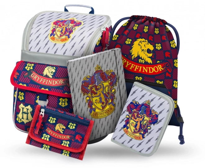 Baagl 5 Piece Harry Potter Gryffindor School Set