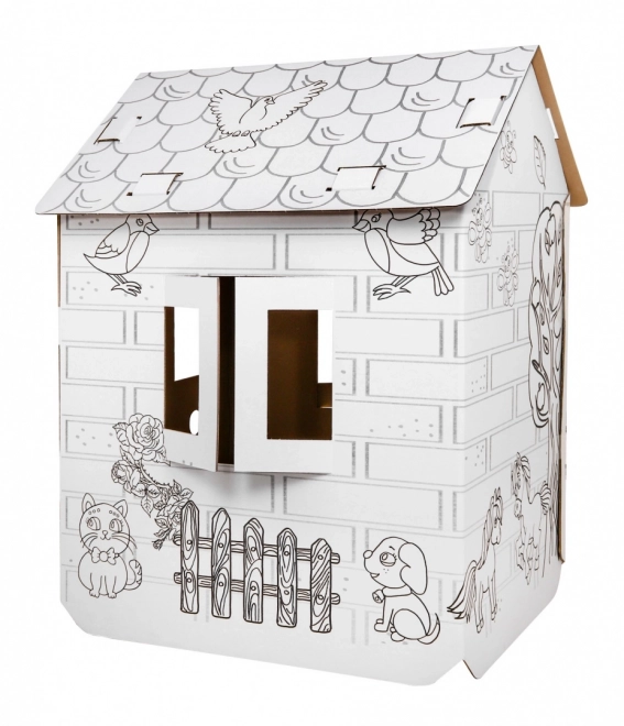 3D Coloring House XXL with Horses for Kids