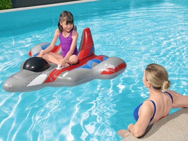 Inflatable Space Racer Pool Float with Handles