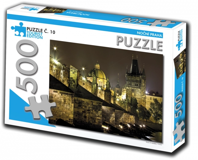 Tourist Edition Night Prague 500 Piece Puzzle