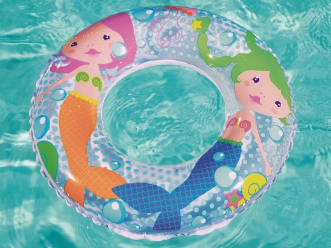 Kids Inflatable Dolphin Swim Ring – mermaid