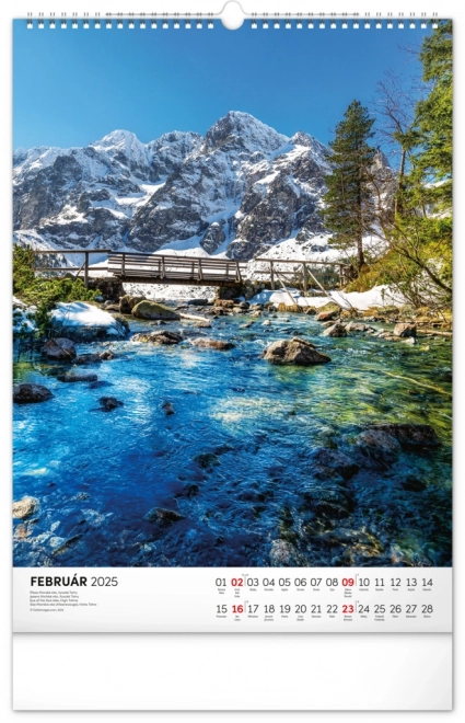 Wall Calendar of Tatra Mountains 2025