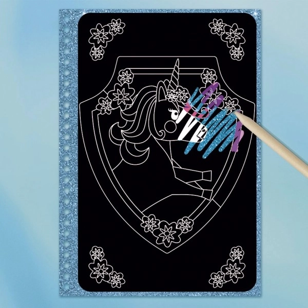 Unicorn Scratch Art Book with Spiral Binding