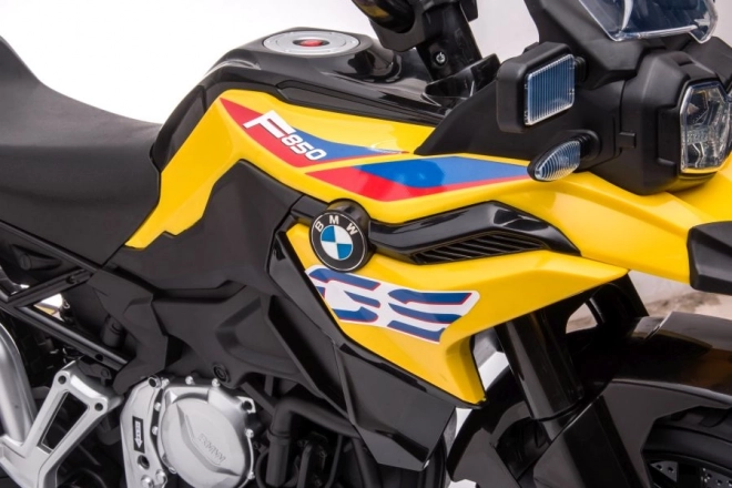 Yellow BMW F850 Battery Motorbike