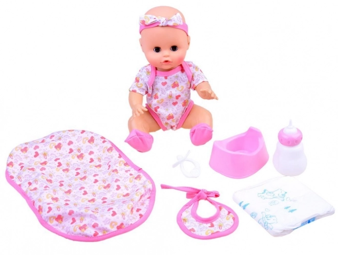 Interactive Baby Doll That Drinks and Talks – pink