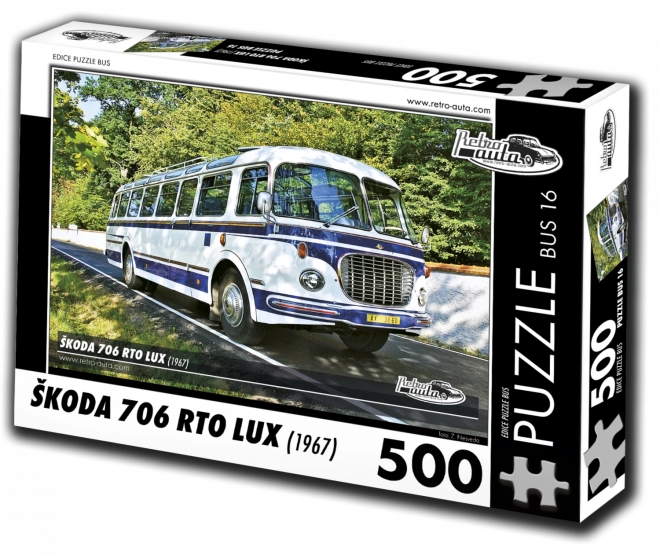 Retro Cars Puzzle Škoda 706 RTO LUX (1967) 500 Pieces