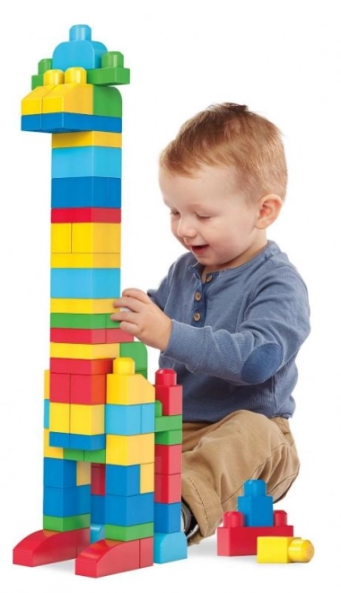 Mega Bloks Big Building Bag - Blue (80 Pieces)