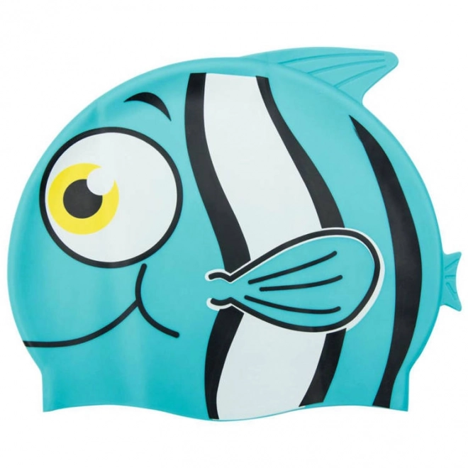 Kids Fish Swimming Cap – blue