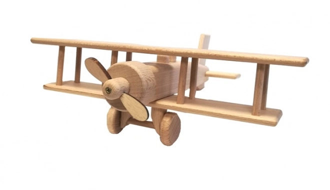 Large Wooden Biplane Toy