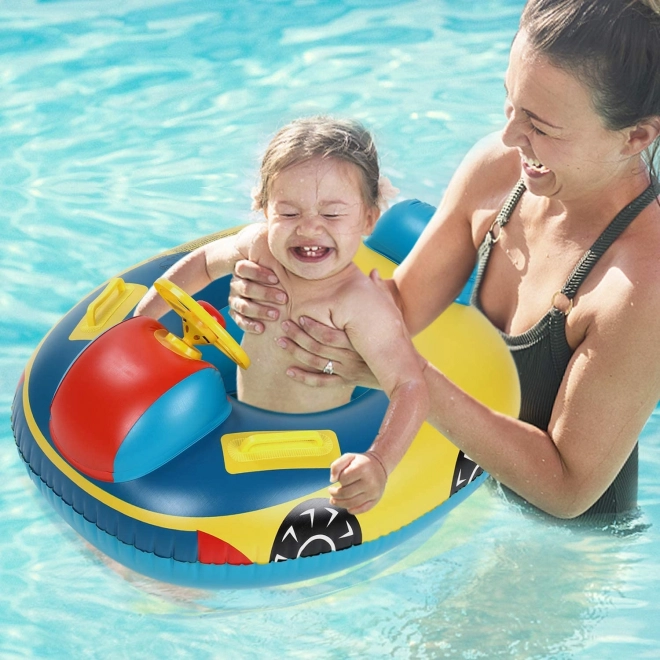 Inflatable Baby Float with Steering Wheel