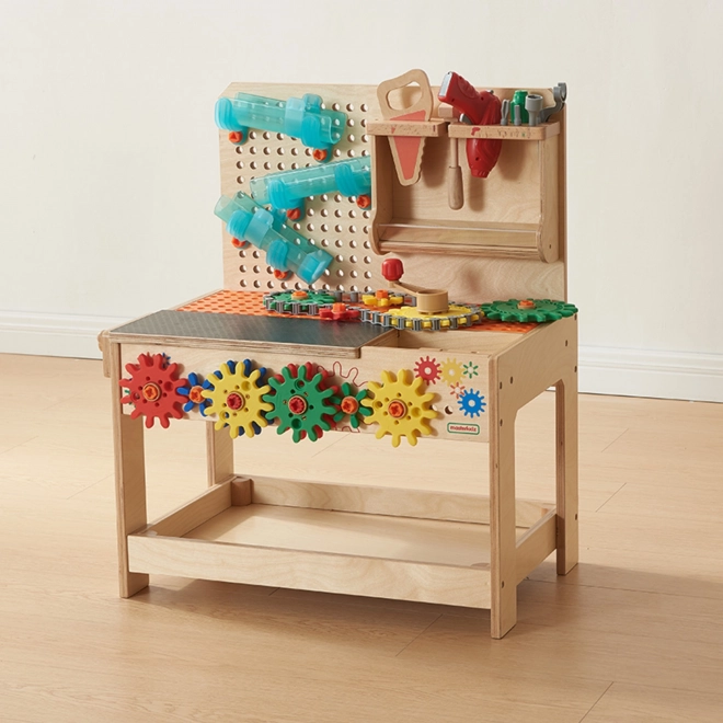 Wooden STEM Workshop Set with Tools and Accessories