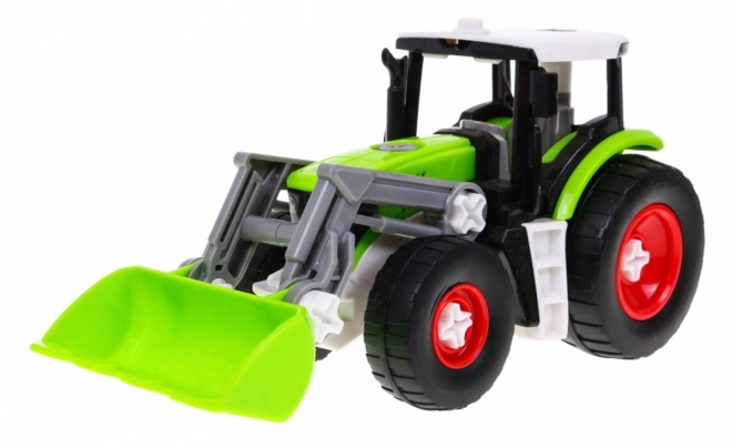 Buildable Tractor with Trailer for Children 3+ Screwdriver Set with Bulldozer