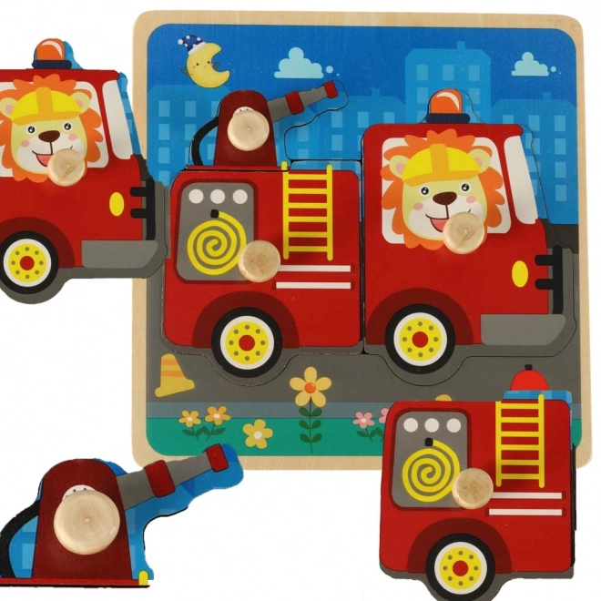 Firefighter Wooden Puzzle Sorter Toy