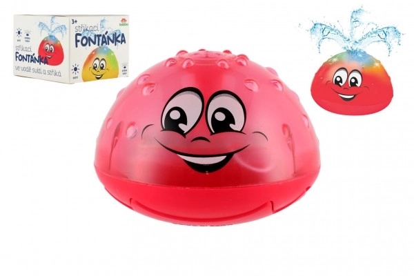 Water Spray Fountain Toy with Light – Red