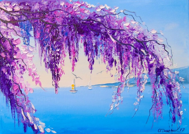 Enjoy Puzzle Wisteria By The Sea 1000 Pieces