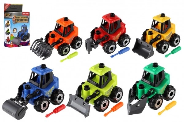 Construction Toy Vehicle with Screwdriver