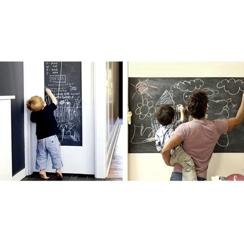 Large Adhesive Chalkboard Wall Sticker with Chalk Set