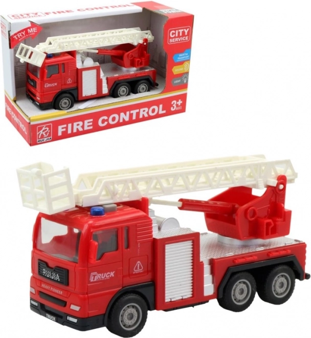 Fire Truck with Inertia and Sound Effects
