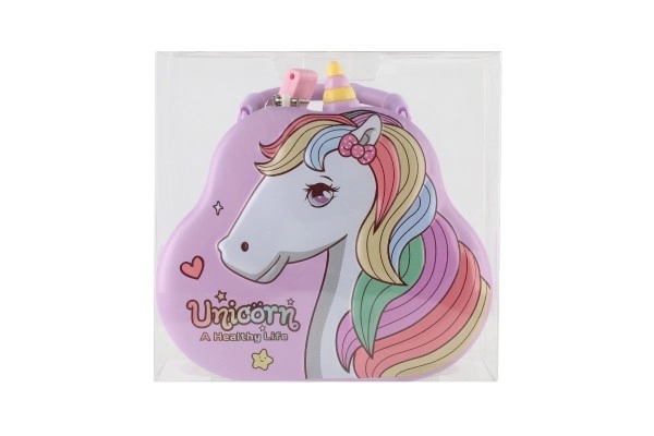 Tin Unicorn Handbag Money Box with Lock