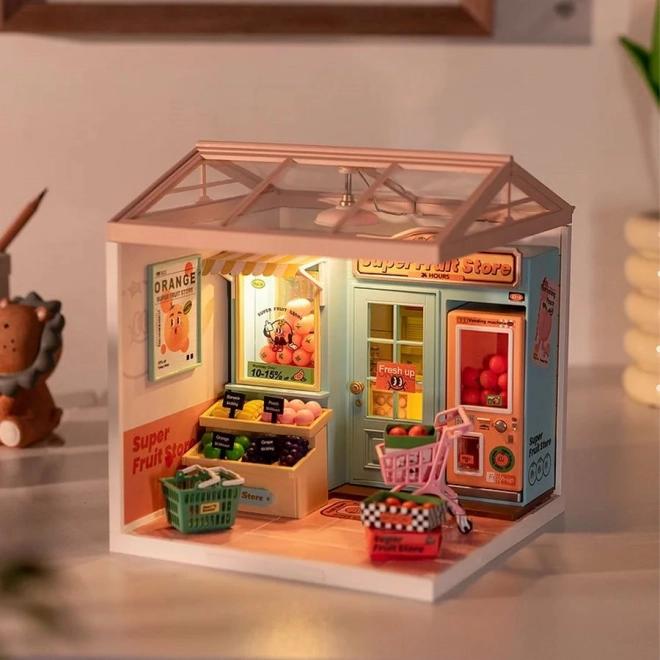 Rolife DIY House: Fruit Shop with LED Lighting
