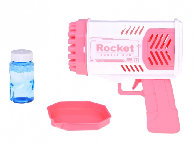 Bubble Gun Light with Soap Solution for Kids