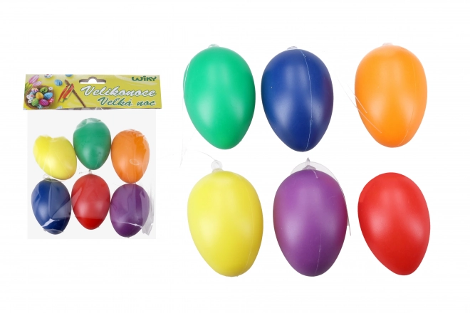 Colored Decorative Hanging Plastic Eggs