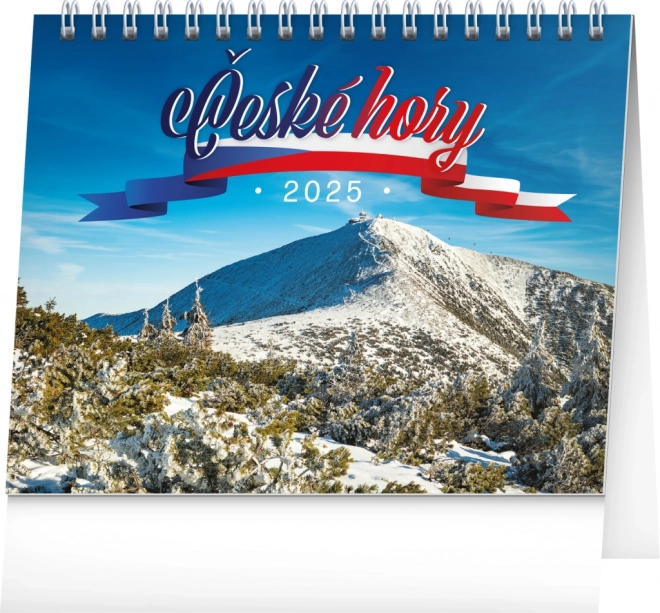 Desk Calendar Czech Mountains 2025