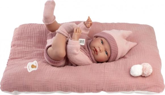 Realistic Baby Doll New Born Girl with Full Vinyl Body 40 cm