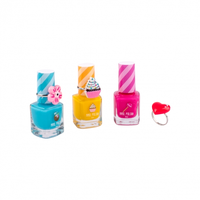 Three vibrant shades for creative nail art
