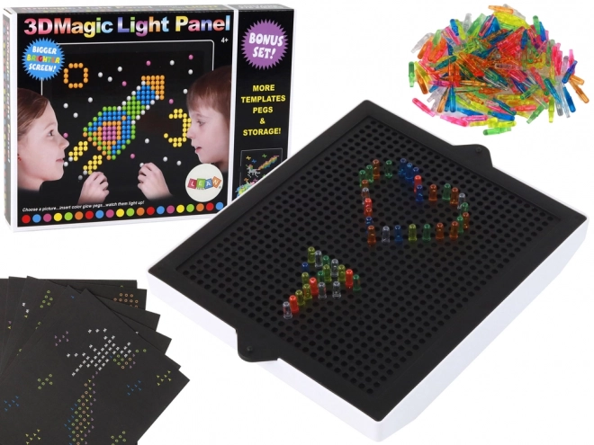 Magic 3D Light Panel Puzzle