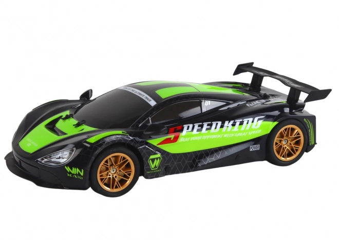 Large Remote Control Sports Car Green and Black