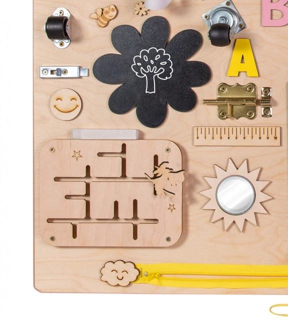 Wooden Sensory Busy Board